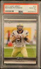 Nathan Peterman Football Cards 2017 Leaf Draft Prices