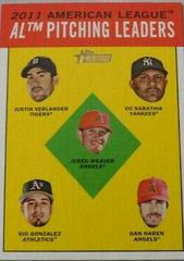 AL Pitching Leaders #8 Baseball Cards 2012 Topps Heritage Prices