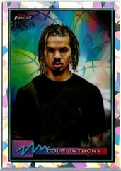 Cole Anthony [Atomic Refractor] #1 Basketball Cards 2021 Topps Finest Prices