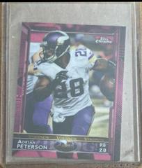 Adrian Peterson [Gold Refractor] #24 Football Cards 2015 Topps Chrome Mini Prices