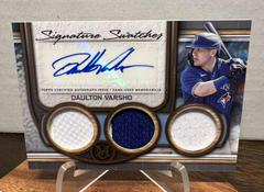 Daulton Varsho [Gold] Baseball Cards 2023 Topps Museum Collection Signature Swatches Triple Relic Prices