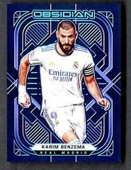 Karim Benzema [Electric Etch Purple] #52 Soccer Cards 2021 Panini Obsidian Prices
