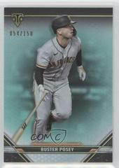 Buster Posey [Aquamarine] #14 Baseball Cards 2021 Topps Triple Threads Prices