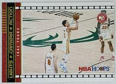 Trae Young [Winter] Basketball Cards 2021 Panini Hoops Lights Camera Action Prices