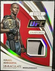 Israel Adesanya [Gold] Ufc Cards 2021 Panini Immaculate UFC Swatches Prices