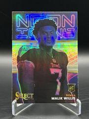 Malik Willis [Prizm] #NI-12 Football Cards 2022 Panini Select Neon Icons Prices
