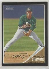 Andrelton Simmons [Black Border] Baseball Cards 2011 Topps Heritage Minor League Edition Prices