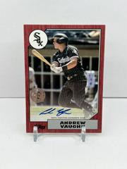 Andrew Vaughn [Red] Baseball Cards 2022 Topps 1987 Autographs Prices
