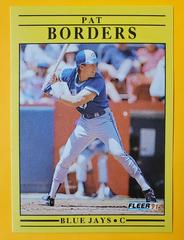 Pat Borders #171 Baseball Cards 1991 Fleer Prices