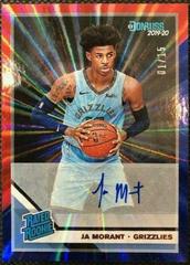 JA Morant [Signature Red, Blue Laser] #202 Basketball Cards 2019 Panini Donruss Prices
