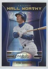 Ryne Sandberg [Spectrum Blue] Baseball Cards 2022 Panini Absolute Hall Worthy Prices