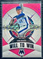 Tom Seaver [Pink Fluorescent] #WW-11 Baseball Cards 2022 Panini Mosaic Will to Win Prices