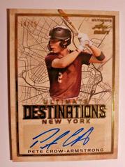 Pete Crow Armstrong [Gold] #UD-PCA Baseball Cards 2020 Leaf Ultimate Destinations Prices