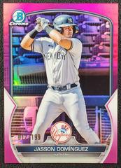 Jasson Dominguez [Fuchsia] Baseball Cards 2023 Bowman Chrome Prospects Prices