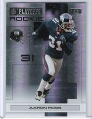 Aaron Ross [Black Holofoil] #144 Football Cards 2007 Playoffs NFL Prices