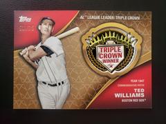 Ted Williams [Gold] #CA-TW Baseball Cards 2023 Topps Crowning Achievements Commemorative Patch Prices