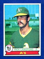 Rick Langford #29 Baseball Cards 1979 Topps Prices