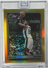 David Robinson [Gold] #154 Basketball Cards 2021 Panini One and One Prices