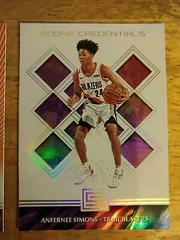 Anfernee Simons #15 Basketball Cards 2018 Panini Status Rookie Credentials Prices