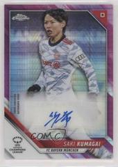 Saki Kumagai [Pink Prism Refractor] Soccer Cards 2021 Topps Chrome UEFA Women’s Champions League Autographs Prices