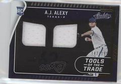 A. J. Alexy #TTT2-AA Baseball Cards 2022 Panini Absolute Tools of the Trade 2 Swatch Prices