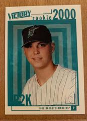 Josh Beckett #333 Baseball Cards 2000 Upper Deck Victory Prices