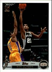 Tim Duncan [1st Edition] #21 Basketball Cards 2003 Topps Prices