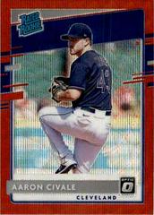 Aaron Civale [Red Wave] #88 Baseball Cards 2020 Panini Donruss Optic Prices