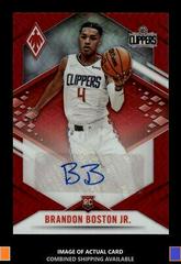 Brandon Boston Jr. [Red] #PRA-BBJ Basketball Cards 2021 Panini Chronicles Phoenix Rookie Autographs Prices