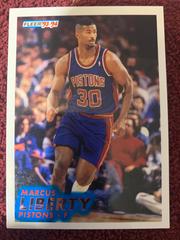 Marcus Liberty #284 Basketball Cards 1993 Fleer Prices
