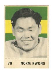 Norm Kwong #7B Football Cards 1956 Shredded Wheat Prices