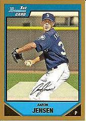 Aaron Jensen [Gold] #BP61 Baseball Cards 2007 Bowman Prospects Prices