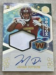 Jahan Dotson #PPA-JD Football Cards 2022 Panini Elements Proton Patch Autographs Prices