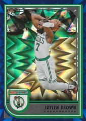 Jaylen Brown [Blue Explosion] Basketball Cards 2022 Panini Hoops Prices