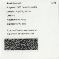 Buster Posey Baseball Cards 2023 Panini Chronicles Royal Signatures Prices