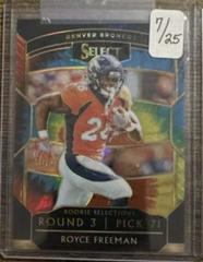 Royce Freeman [Tie-Dye Prizm] #RS-14 Football Cards 2018 Panini Select Rookie Selections Prices