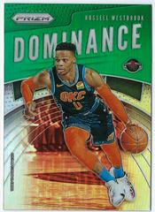 Russell Westbrook [Green Prizm] #23 Basketball Cards 2019 Panini Prizm Dominance Prices