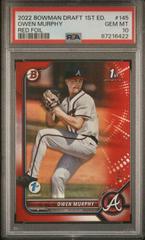 Owen Murphy [Red] #BD-145 Baseball Cards 2022 Bowman Draft 1st Edition Prices