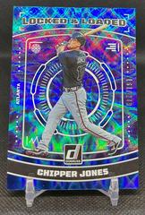 Chipper Jones [Blue] #LL3 Baseball Cards 2023 Panini Donruss Locked and Loaded Prices
