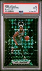 Jaylen Brown [Black] #9 Basketball Cards 2022 Panini Mosaic Prices
