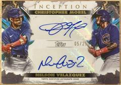 Nelson Velazquez, Christopher Morel Baseball Cards 2023 Topps Inception Dual Autographs Prices