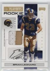Brian Leonard [Signature Gold] Football Cards 2007 Playoffs NFL Prices