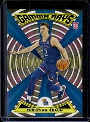 Christian Braun [Blue] #ZG-CBR Basketball Cards 2022 Panini Chronicles Draft Picks Gamma Rays Prices