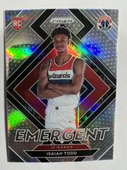 Isaiah Todd [Silver Prizm] Basketball Cards 2021 Panini Prizm Emergent Prices