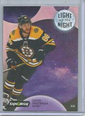 David Pastrnak [Pink] Hockey Cards 2022 Upper Deck Synergy Light Up The Night Prices