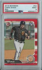 Chris Shaw [Red] #42 Baseball Cards 2019 Bowman Prices