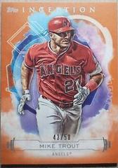 Mike Trout [Orange] Baseball Cards 2019 Topps Inception Prices