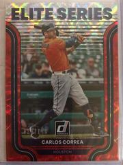 Carlos Correa [Red] #ES-5 Baseball Cards 2022 Panini Donruss Elite Series Prices