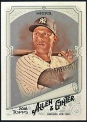 Aaron Hicks [Silver Glossy] #44 Baseball Cards 2018 Topps Allen & Ginter Prices