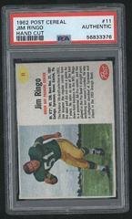 Jim Ringo [Hand Cut] #11 Football Cards 1962 Post Cereal Prices